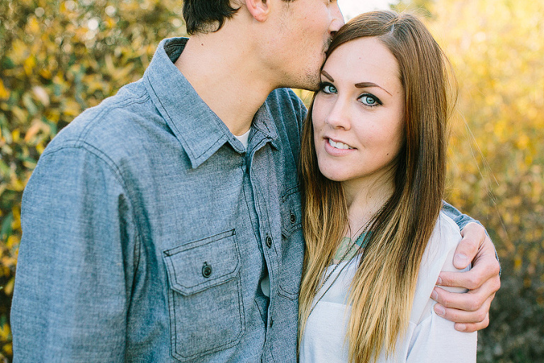 Kristen nestled up to her finance Gavin during their engagement session on the Central Coast.
