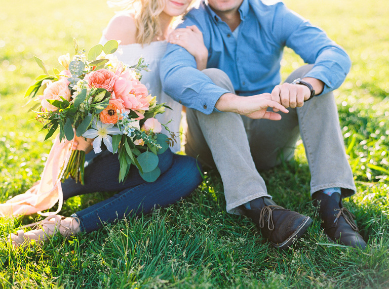 Cheerful San Francisco engagement session at Crissy Field 