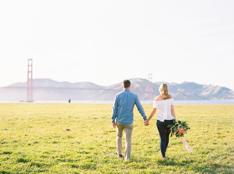 Cheerful San Francisco engagement session