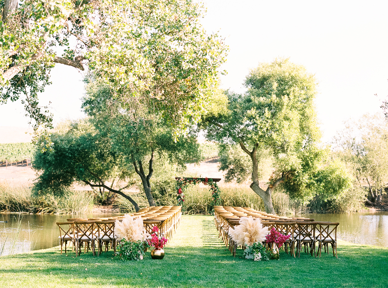 Pond at Greengate Ranch ceremony site 