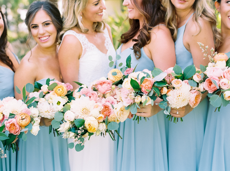 Bride and bridesmaids bouquets by Noonan's Designs 